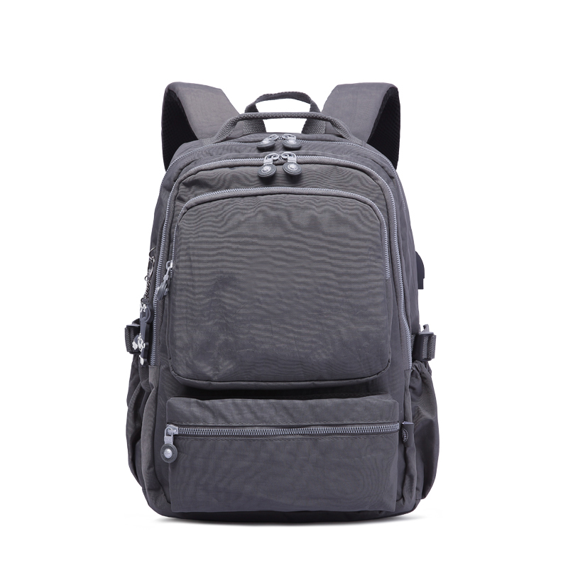 TEGAOTE Frauen Schule Rucksäcke Anti Diebstahl USB Ladung Rucksack Herren Laptop Bagpack Schule Taschen Für Teenager Mädchen Mochila Reise: grau / 48X15X33CM 1809