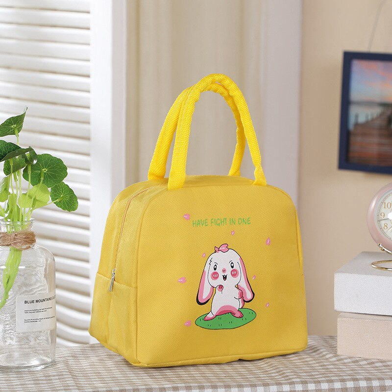 Kreative cartoon serie lunch tasche Kälte & isolierung Oxford tuch gürtel nette tier tragbare lunch box tasche: 8