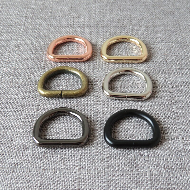 10 stuks 20mm metalen d-ring riemgesp tas kat hond halsband riem harnas naaiaccessoires tasriemen sterke hardware