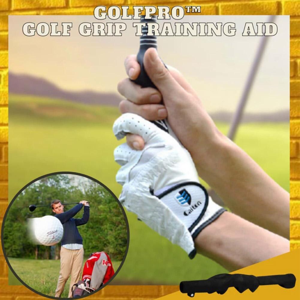 Portable Golf Swing Grip Set Golf Beginner's Swing Trainer Left Hand Right Hand Auxiliary Teaching Tool Golf Training Supplies