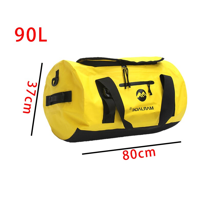 Outdoor Waterproof Bag Fishing Dry Bag Camping Fitness Sailing Water Resistant Bag Trekking River Expedition Shoulder Ocean Pack: FSXLB01-90L 3