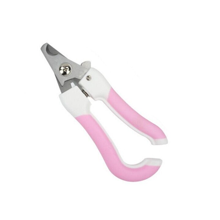Pet dog nail grinder Toe Care nail cutter Dogs Cats Claw Nail Clippers File Portable Scissors dog grooming trimmer: Purple / L
