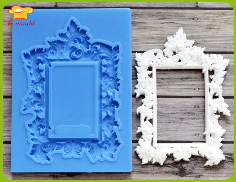 LXYY mold food grade siliconen cakevorm frame rococo decoratief handwerk tool