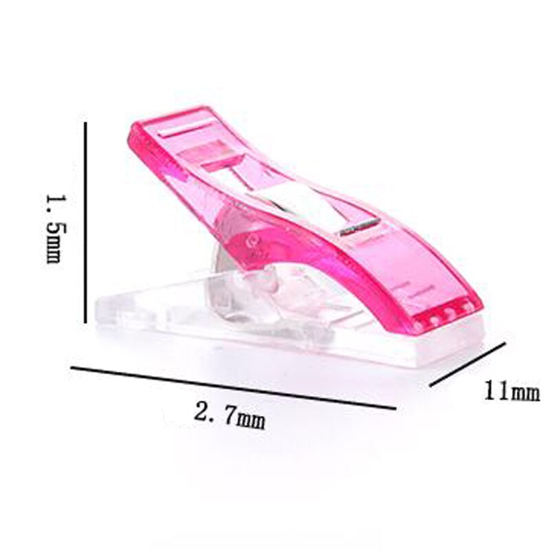 50PCS Mixed Color Clothing Clips Holder Plastic Wonder Clips For Fabric Craft Quilting Knitting Sewing Crochet