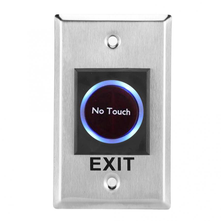 DC12V Infrared Sensor Switch Contactless -Free Door Exit Button with Backlight for Access Control