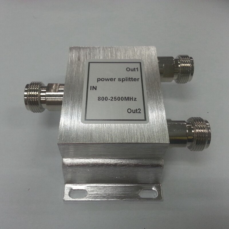 RF Coaxial Splitter 1 to 2 Way Power Splitter 380-2500 MHz Signal Booster Divider N Female 50 Ohm Fast