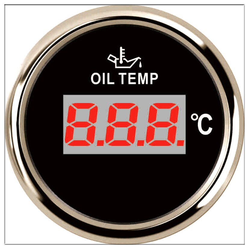NORXI Universele 52mm Digital Oil Temp Temperatuurmeter Meter 50-150 9-32 v Met Backlight Voor auto Boot Met Backlight