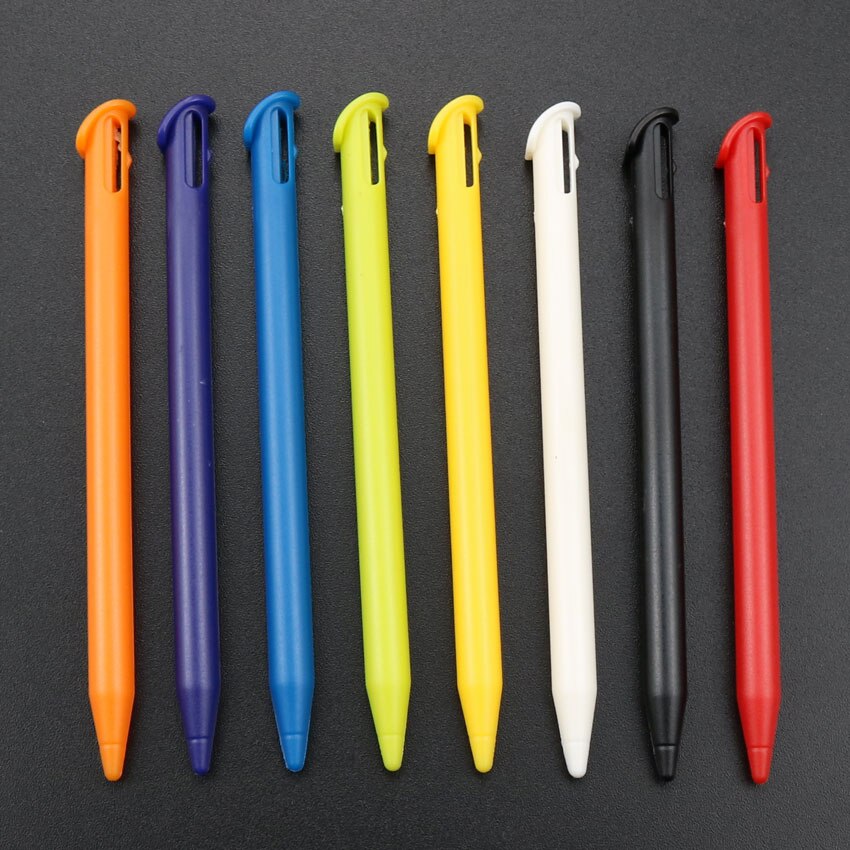 JCD, 8 Uds., Lápiz de pantalla táctil de plástico multicolor para el 3DSLL Stylus pluma portátil, lápiz táctil, Set para Nintendo 3DS XL LL