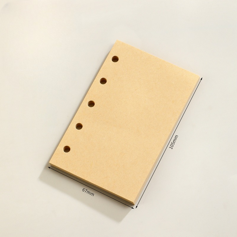 M5 løse ark notatbok refill spiralperm innvendig side rutenett blank linje dagbok agenda planlegger skoleartikler: Svart