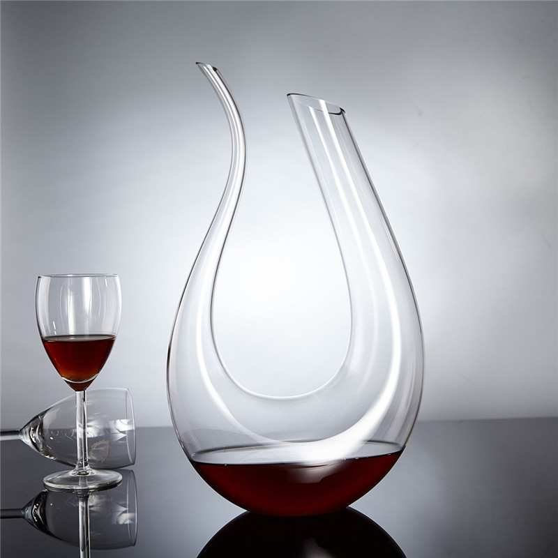 1500 kapacitet ml u-formad barware barverktyg glas vinkaraff luftare flaska hällare hällare dispenser kantarer för whisky