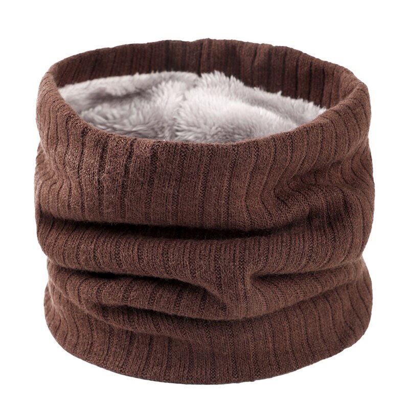 Bandana Winter Sjaal Voor Vrouwen Mannen Kids Unisex Dikke Wol Hals Sjaals Gebreide Ring Sjaal Voor Man En vrouw: coffee