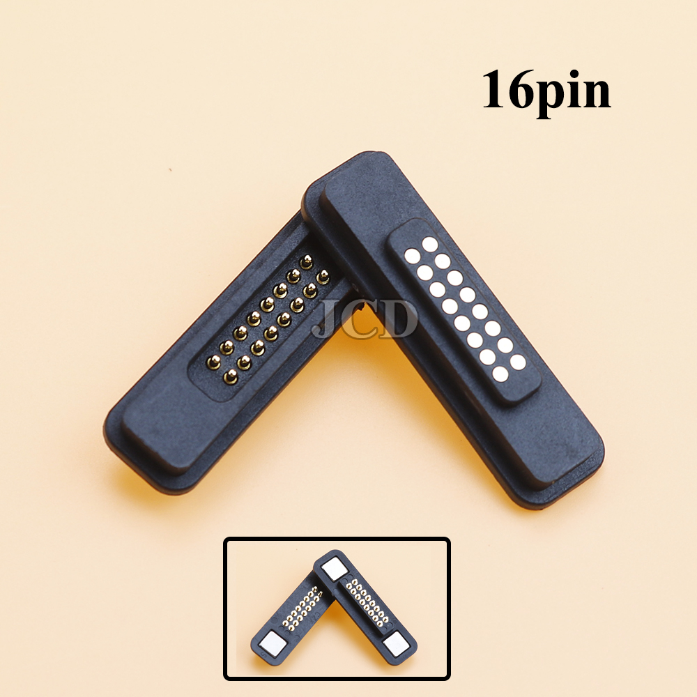 1Pair 13/14/15/16/17/18/19/20Pin Waterproof Magnetic Pogo Pin Connector 2A Male Female Pogopin Spring Loaded DC Power Socket: Blue