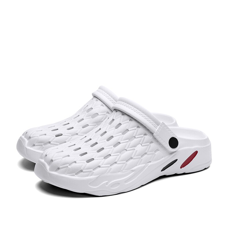 Zapatos clásicos de zuecos para jardín, zapatillas de playa de verano de secado rápido para hombre, sandalias transpirables para exteriores, zapatos con plataforma para jardinería: Picture 1 / 7.5