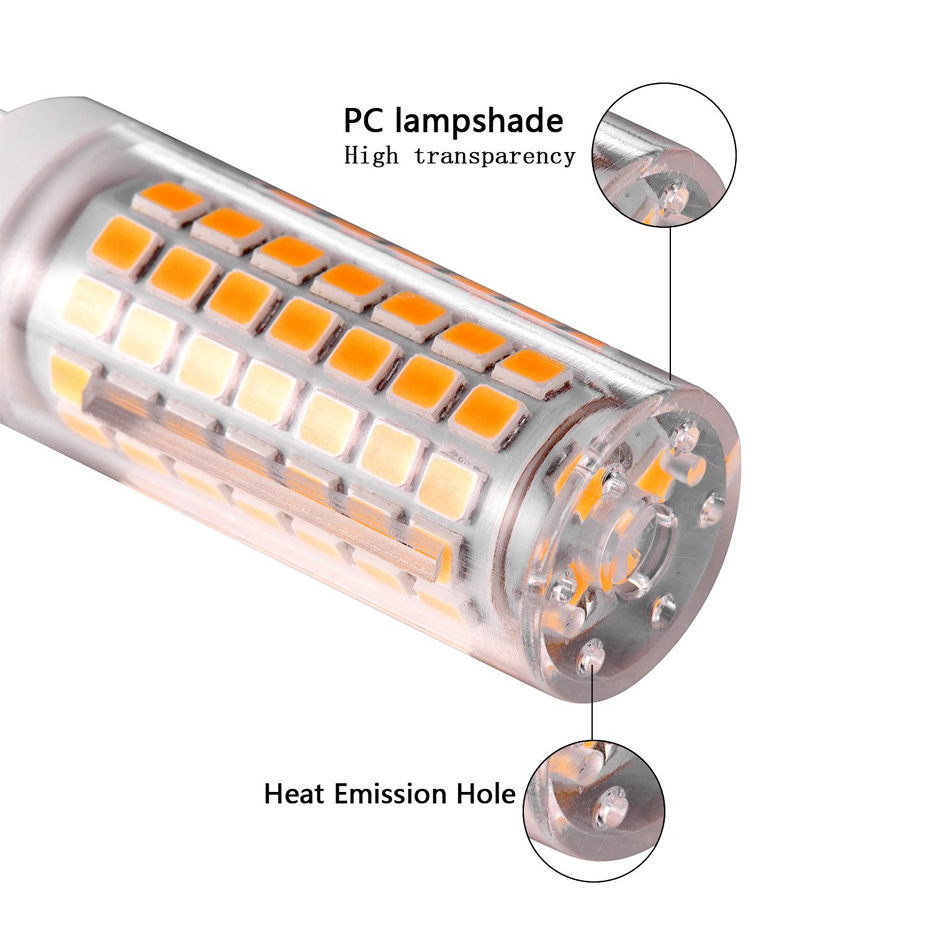 Dimmbare Kein Flimmern G9 LED-LAMPE AC220V 120 V 88 LEDS 2835 LED Licht Lampe 690LM Kronleuchter Licht ersetzen 70 W Halogen beleuchtung