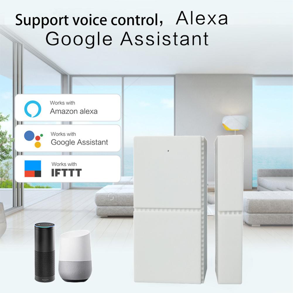 Smart Door Windows Sensor WiFi Door Open Alarm Phone APP Alert for Personal Security Home Automation Doorbell Compatible with fo