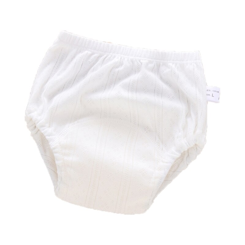 Baby Toddler Toilet Potty Training Pants Reusable Waterproof 4 Layers Nappies: White / M