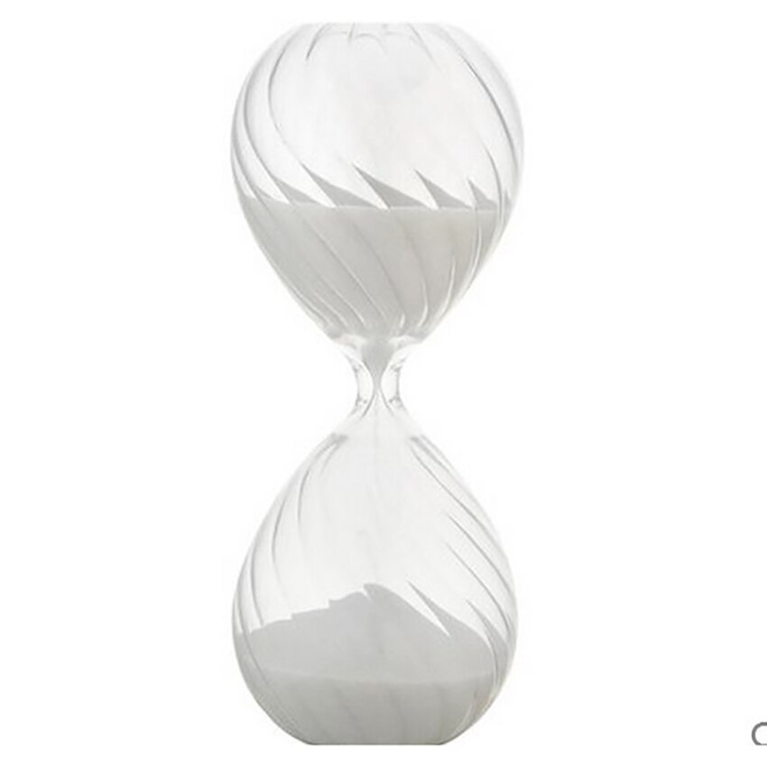 Hourglass Sand Timer 30 Minute Timer Set For /Home/Desk/Office Decor Time Management Tool: white