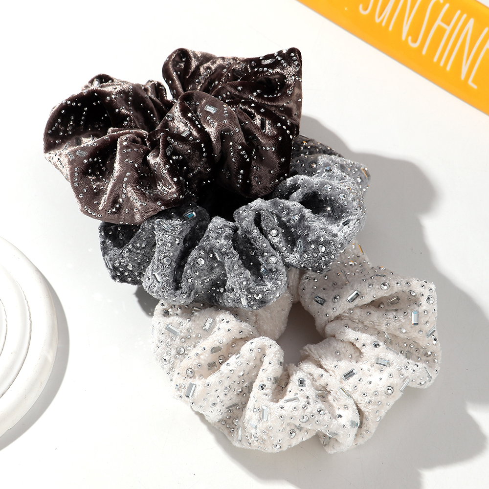 Luksusowe, szerokie opaski do włosów z kryształkami dla kobiet, błyszczące, elastyczne, duże, sznurkowe akcesoria do włosów dla kobiet