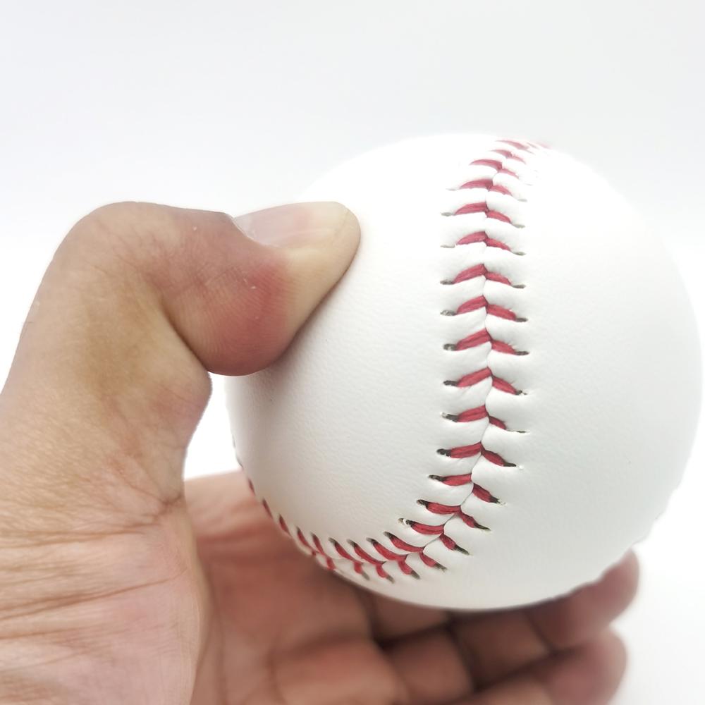 Baseballs de PVC Hechos a mano de , pelota de béisbol suave interior de goma superior, pelota de Softball, bolas de béisbol para ejercicio de entrenamiento: Default Title