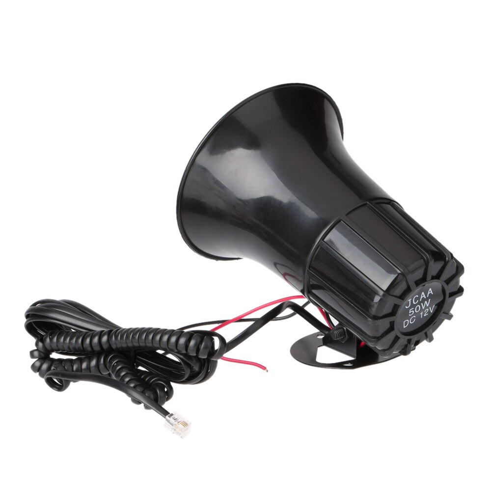 Chaude 7 sons ton voiture moto camion klaxon 12V 50W 150DB haut-parleur électronique forte sirène alarme haut-parleur noir