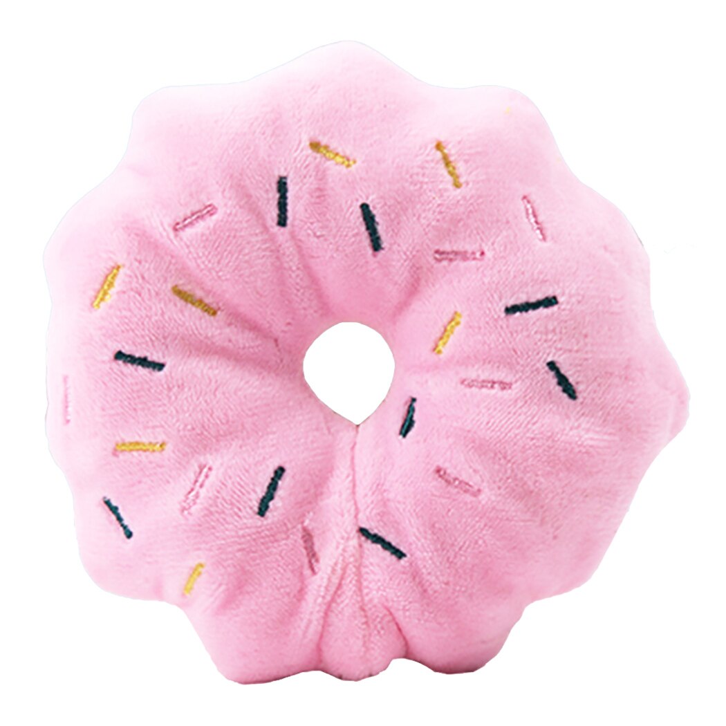 1 stk sødt kæledyr plys legetøj øl flaske kop kæledyr knirkende legetøj kæledyr bid legetøj hund bid legetøj simulering sjovt legetøj til kæledyr: Donuts