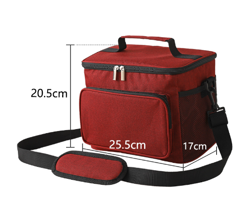 Multifunctional Double Layers Tote Cooler Lunch Bags for Women Men Large Capacity Travel Picnic Lunch Box with Shoulder Strap: Brown