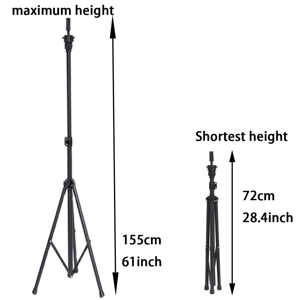 Adjustable Wig Tripod Mannequin Head Tripod for Dummy Wigs Stand Tripod Mannequin Holder Hair Extension Holder Tools Accessories: Style A