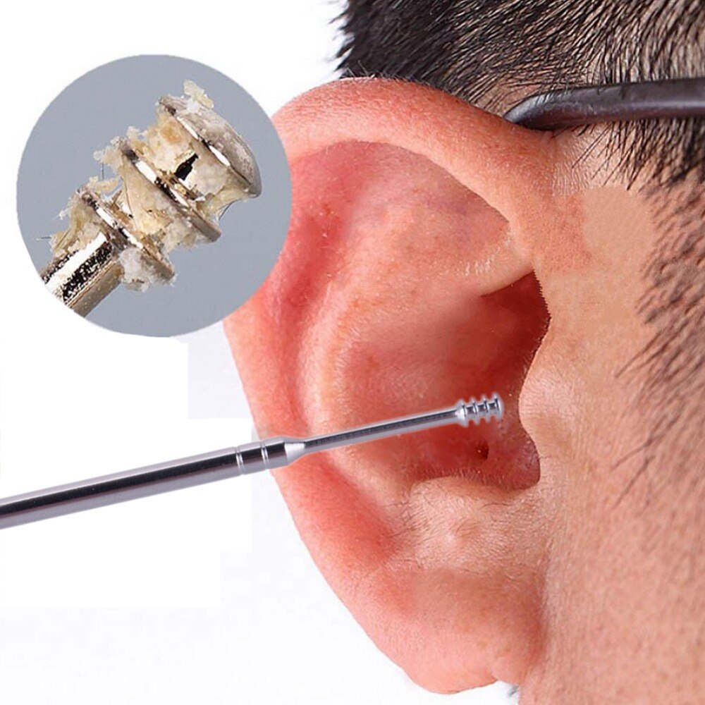 Stainless Steel Portable Earpick Ear Care Tools Safe Ear Spoon Digging Cleanning Tools