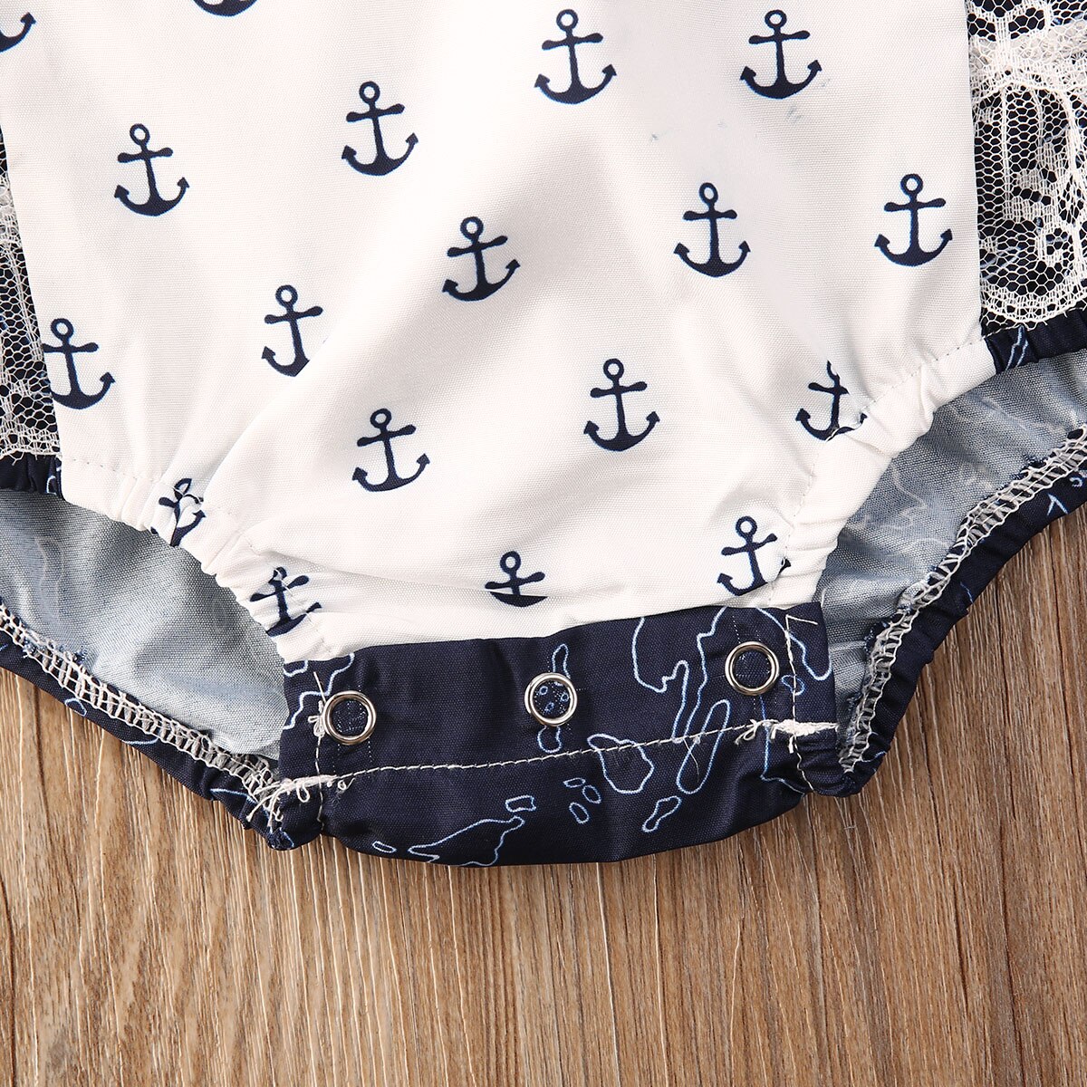 0-24m infantile enfants bébé barboteuse filles dentelle impression volants sans manches dos nu combinaisons vêtements