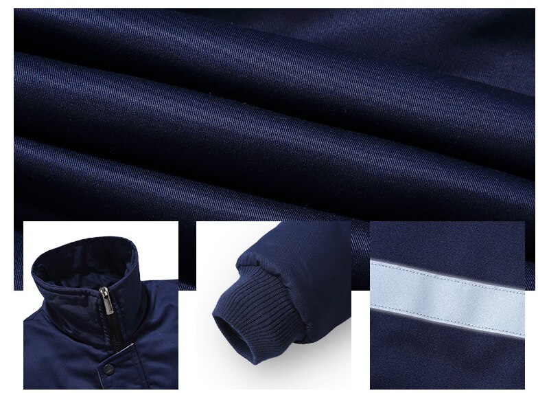 Winter Arbeitskleidung Overall für Männer Frauen Baumwolle Mantel Jacke Tragen-beständig Auto Reparatur Bau Fabrik Arbeits Uniformen