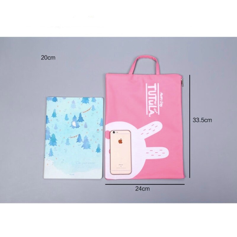 Oxford cloth A4 portable zipper file bag organize storage file organizer school office