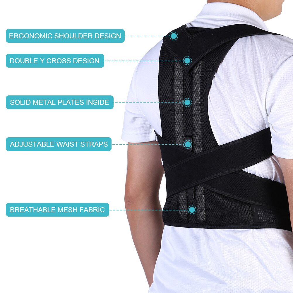 Posture Brace Bodywellness Strap Belt Adjustable Posture Corrector Back Support Strap Shoulder Lumbar Spine Brace Belt