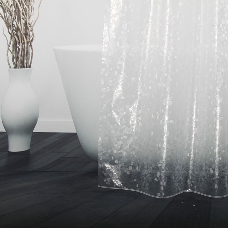 UFRIDAY Transparante EVA Douchegordijn 3D Steen Patroon Waterdicht Bad Gordijnen voor Gordijnen Badkamer Bling Bad Schermen