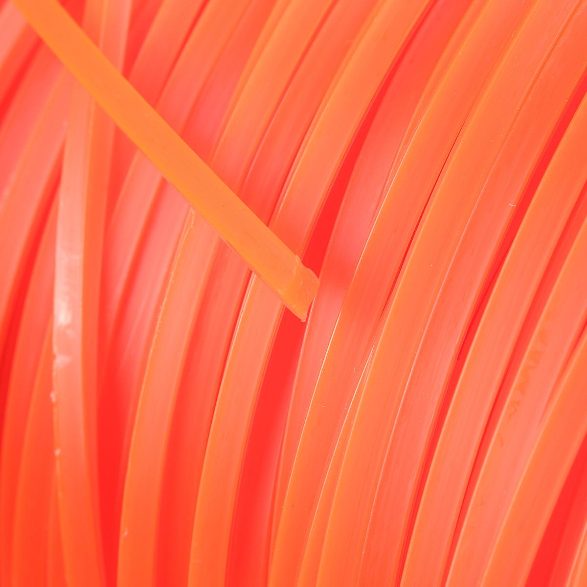 2.4mm Square Grass Trimmer Line 261m/100m Strimmer Brushcutter Nylon Cord Wire Round String Petrol Grass Trimmer Garden Tools