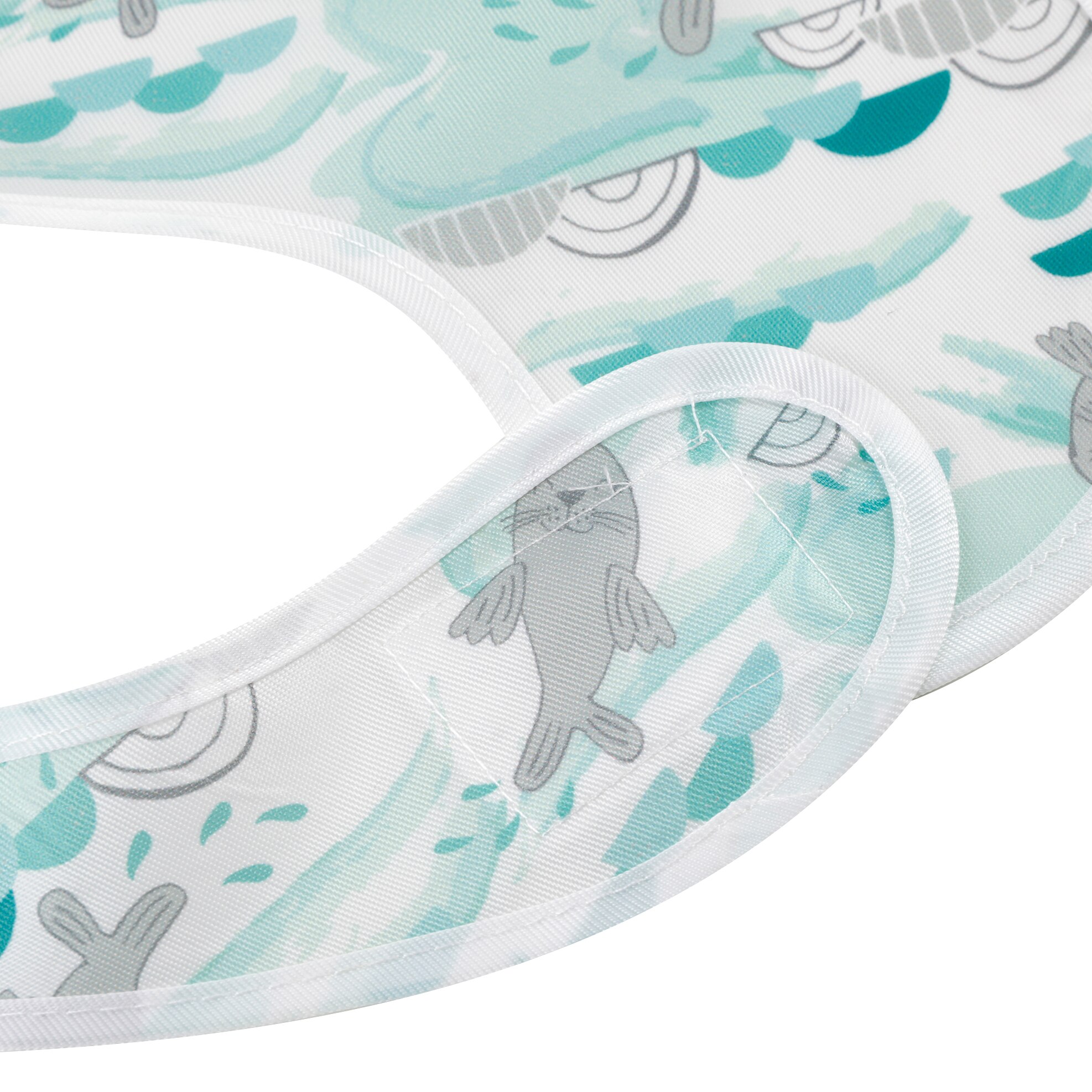 Wasserdicht Baby Lätzchen 100% Polyester TPU Beschichtung Fütterung Lätzchen Waschbar Baby Lätzchen mit Lebensmittel Fänger für Babys