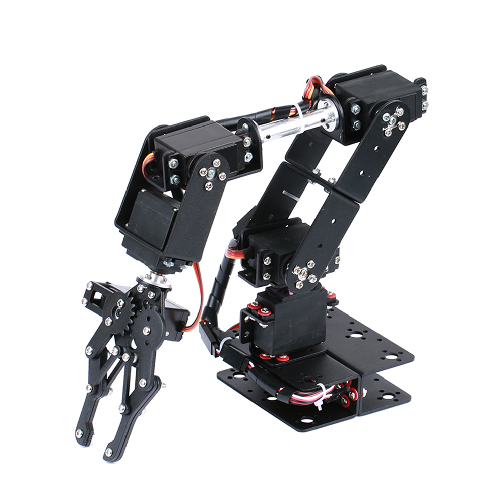 Robotic Arm Kit 6DOF Programming Robot Arm DIY Programming Robot Kit with Open Source Code and Tutorial Servo not included