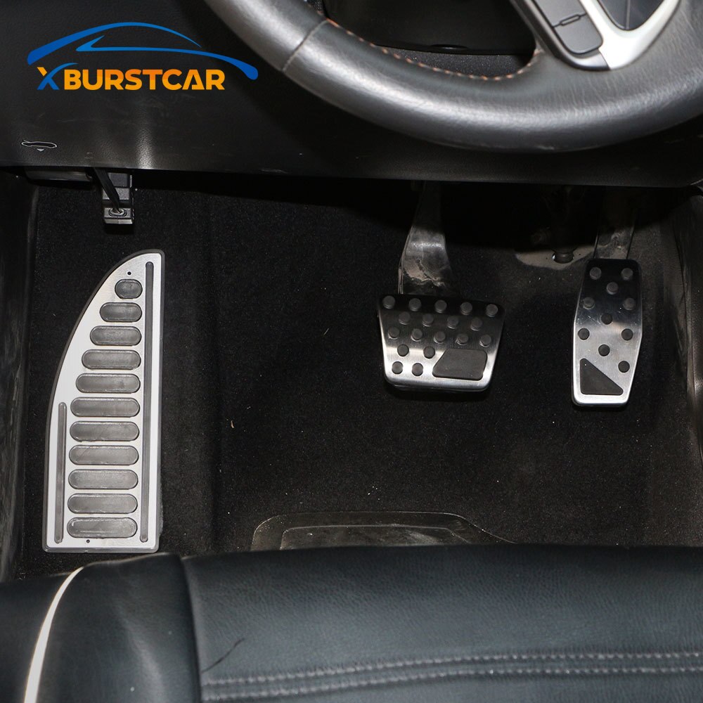 Xburstcar Voor Jeep Renegade - Kompas - Rvs Gaspedaal Gas Rempedalen Cover Rest pedalen