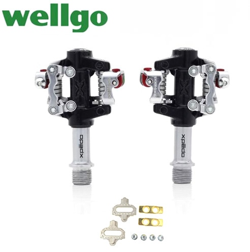 Wellgo Xpedo XMF07AC MTB Mountain road Bike bicycle Pedal Clipless Pedals With Cleats SPD Compatible