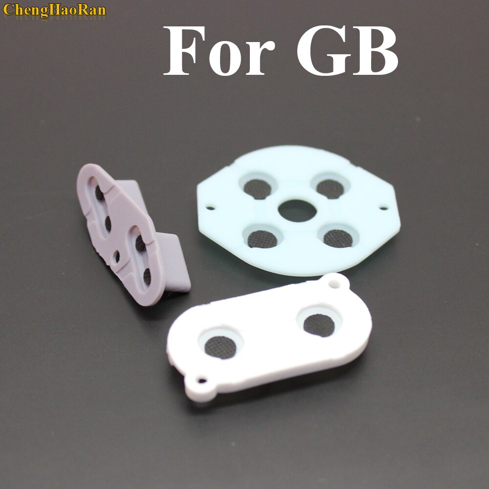 10 farben 1set Für Nintendo Game Boy GB DMG-01 Leitfähigen Gummi Silikon Tasten D-pad für Gameboy GB gelb Grün Blau rosa: A GRAY