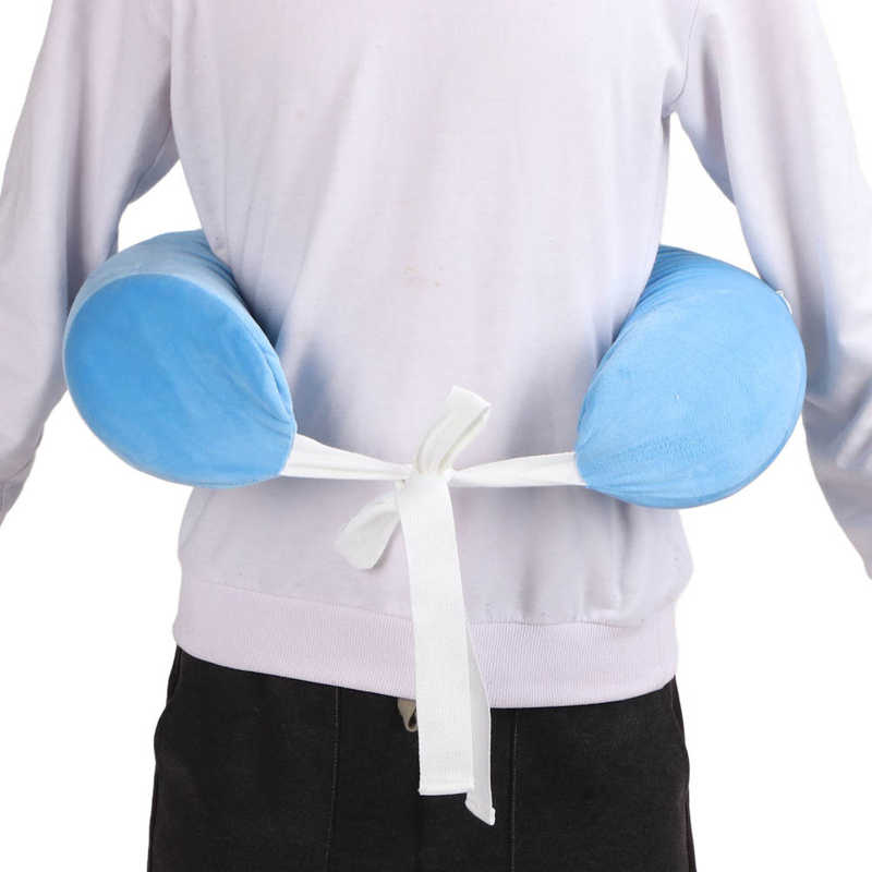 Lumbar Support Wrap Pillow Relieve Pressure Lumbar Roll Scoliosis Pillow for Travel Use