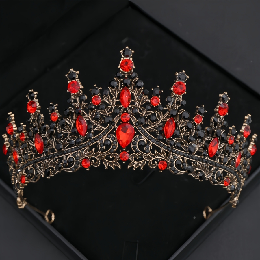 Barokke Kristallen Tiara's En Kronen Voor Vrouwen Strass Prom Diadeem Hoofdband Bruids Bruiloft Haaraccessoires Sieraden Kroon Tiara: NONE