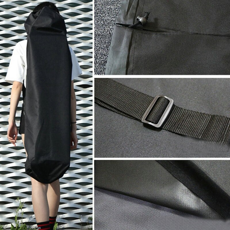 120Cm Lange Skateboard Tasche Oxford Tuch Skateboard Tasche 46 Zoll Skateboard Tragetasche Schulter Reise Longboard Rucksack vier W