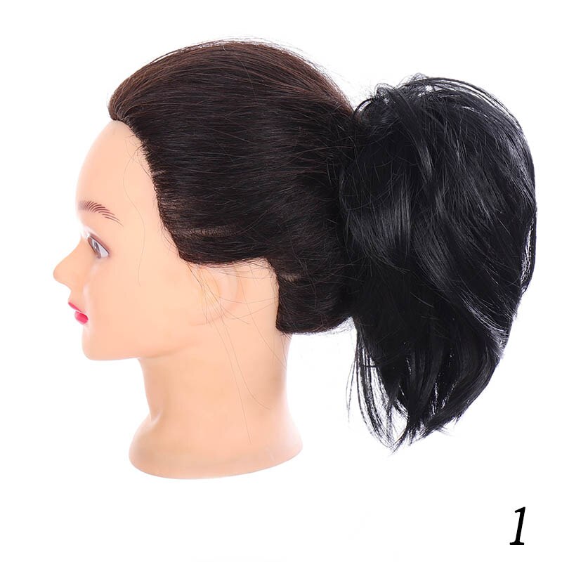 XUANGUANG chignon queue de cheval décoiffé | Chignon pour femmes, chignon à donuts, haute température et résistant à la chaleur: 1