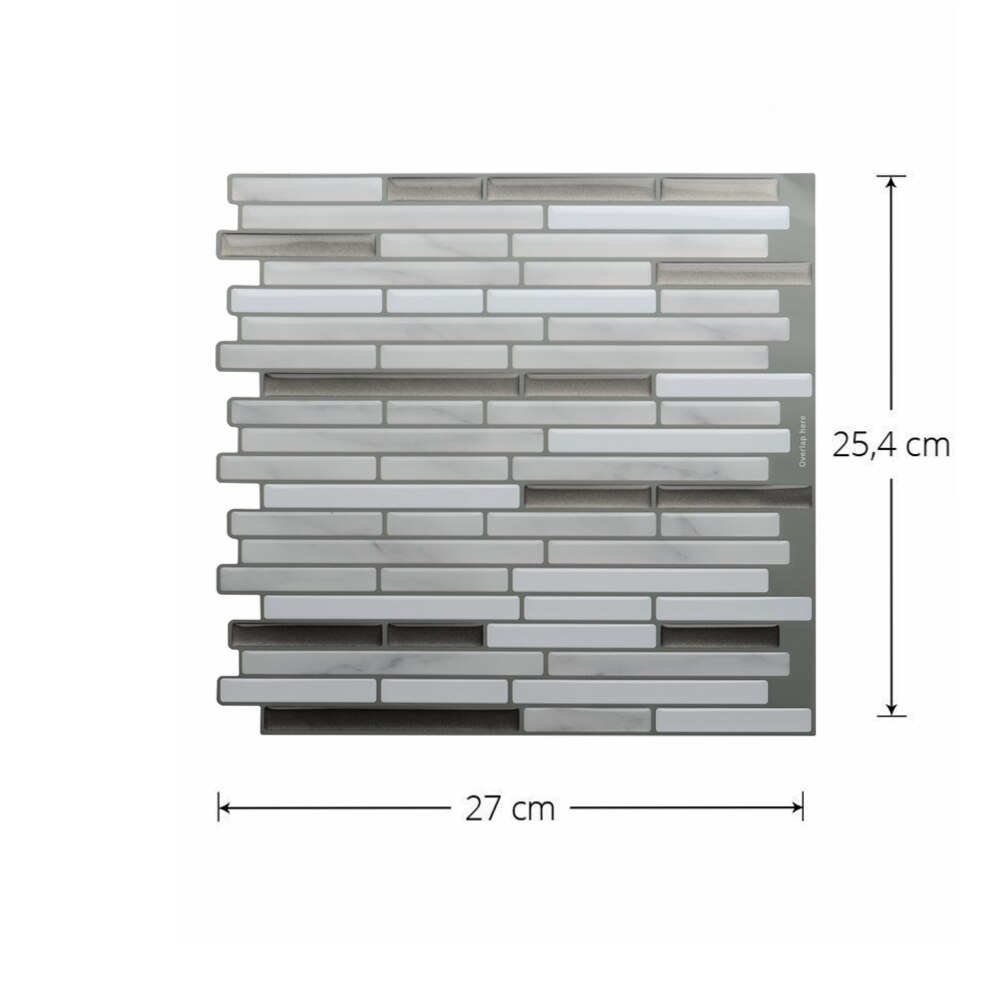 Abnehmbare Zauberstab Aufkleber Carrara Marmor 3D Wirkung Tapete Wasserdichte Kleber Fliesen DIY Tapeten für Küche Schlecht Küche: 703