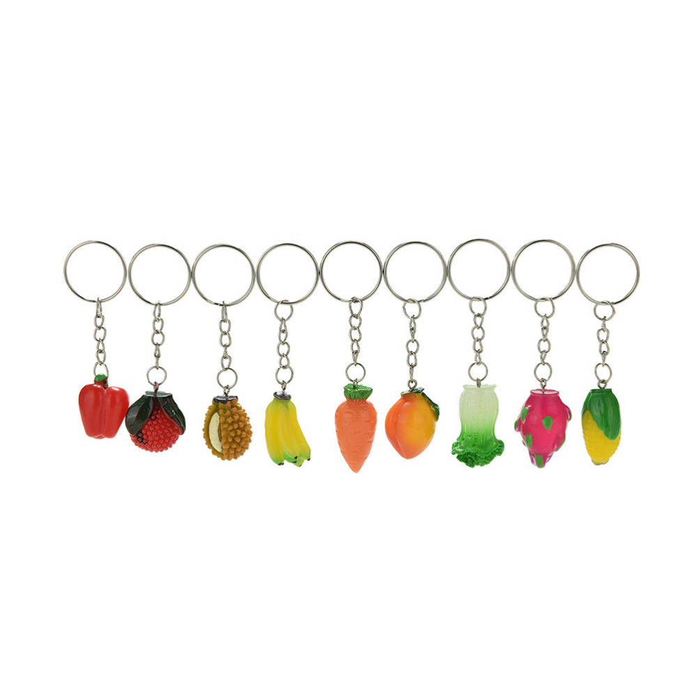 Vrouwen Tas Hanger Verschillende Groenten En Fruit Sleutelhangers Prachtige Knuffel Auto Kleine Ornamenten Hanger