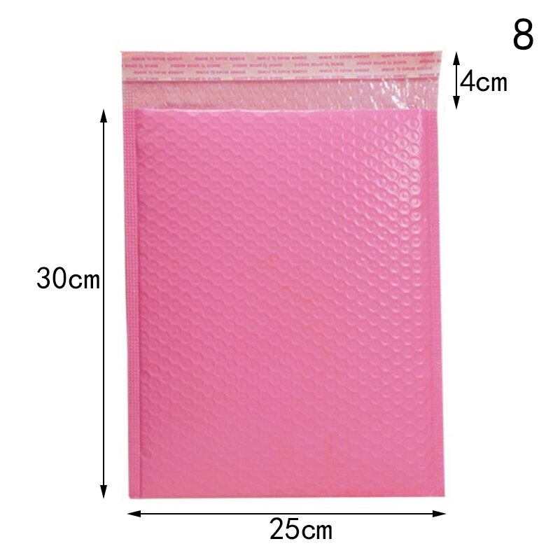 Rosa papper bubbel vadderade brev kuvert påse bubbel post kuvert påse förpackning påsar brevpåsar 10 st/lot: Blå