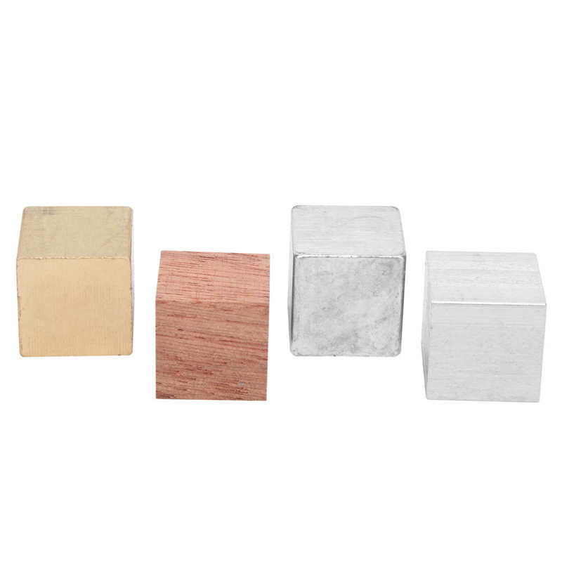 Cubic Block Iron, Aluminum , Wood Same Volume Different Physics Experiment Teaching Equipment Experiment Power Meter