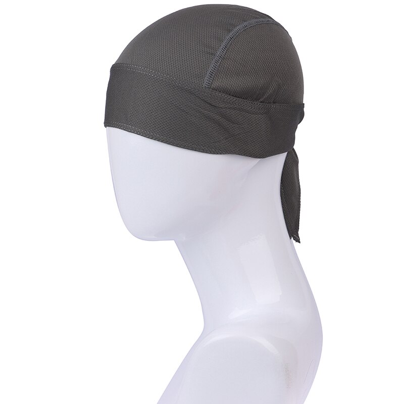 Men Women Quick Dry Pure Cycling Cap Head Scarf Running Riding Bandana Headscarf Hat Hood Headband: grey