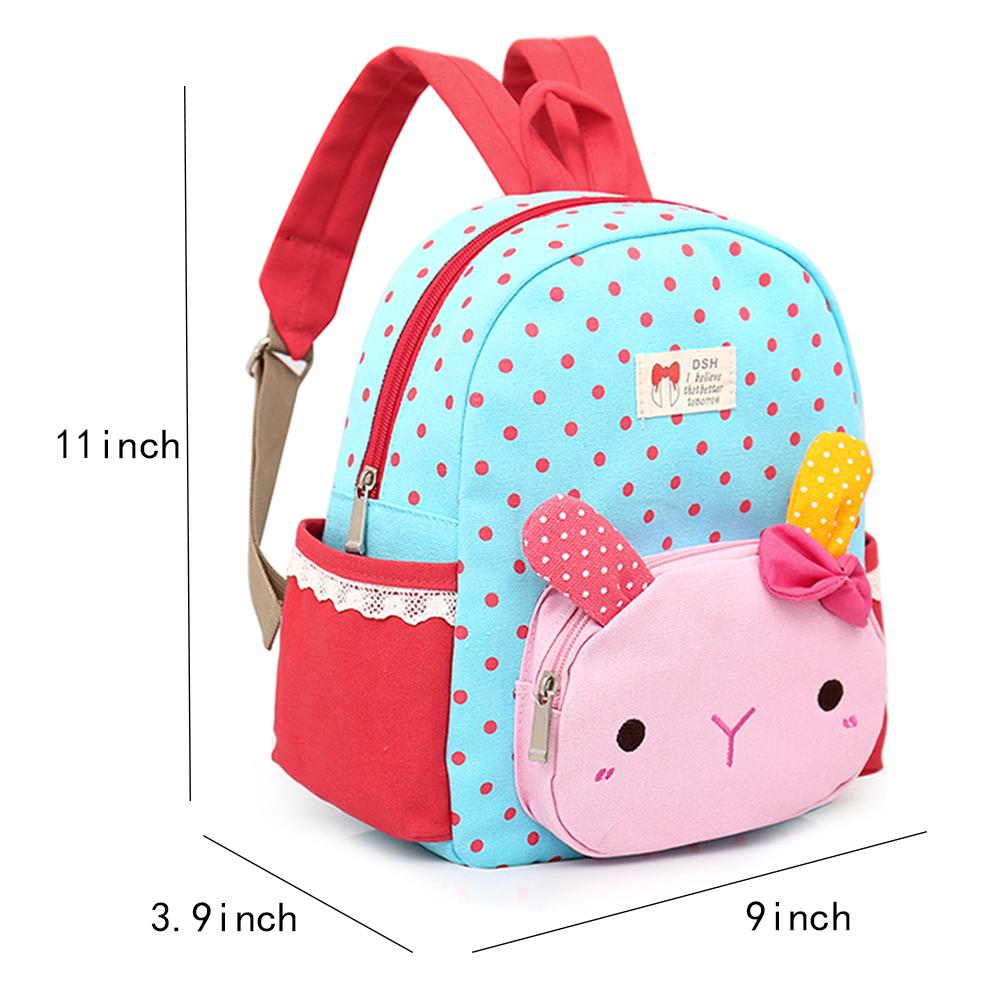 Cartoon schattige rugzak met golfpatroon, kleutertas, kinderrugzakken voor meisjes, schoolrugzak, babymeisjestas