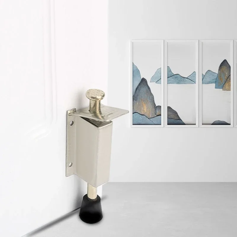 Stainless Steel Door Foot Stopper Holder Floor Stop Buffer Gate Stay Fixed Catch Latch Door Stop Furniture Hardware